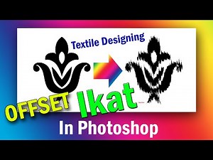 How to create Ikat Effect From Offset | Textile Designing | Photoshop Tutorial