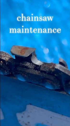 チェーンソーのメンテナンスchainsaw maintenance