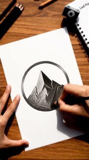 Drawing Black Mesa Logo: Satisfying Pencil Art ✏️
