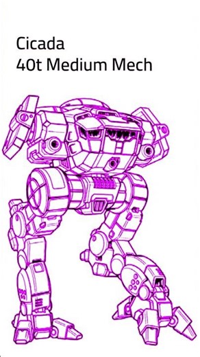 BattleTech: Cicada BattleMech (#mechwarrior #battletech #battletechlore #scifi)