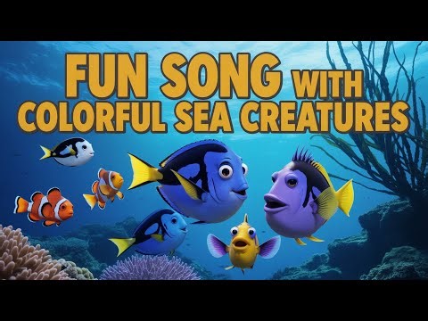 Baby Fish Learning Song | Educational Nursery Rhyme About Ocean and Colors