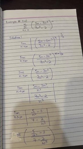 Calculus | Infinite Series | Root Test |Solved Three examples | #fyp # math