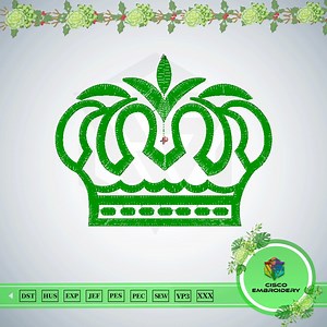 Royal Crown Embroidery Design | King Crown Machine Stitch File - Etsy