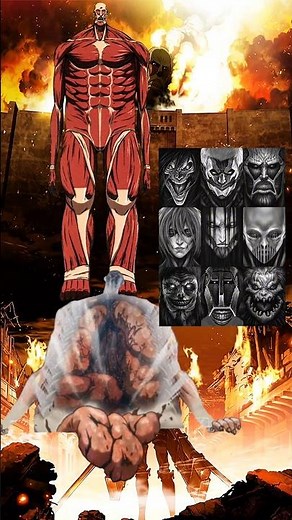 Colosal Titan X Rod rise Titan Vs All Titans#anime #shorts