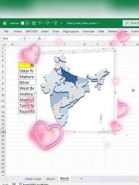 How to Create an India Map Chart in Excel That Changes Color Automatically! 🗺️ #ExcelTips #Data #tip