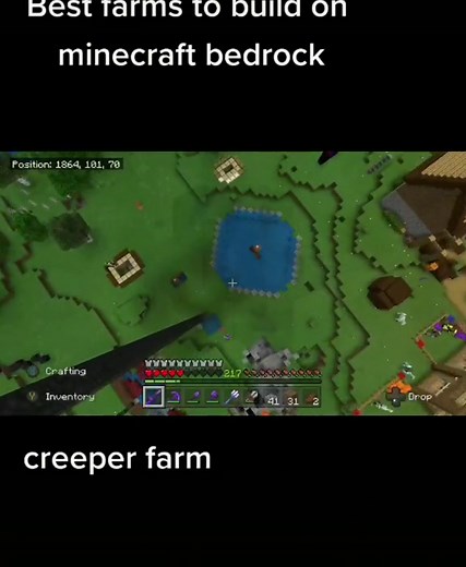 Best Creeper Farm for Minecraft Bedrock 1.16