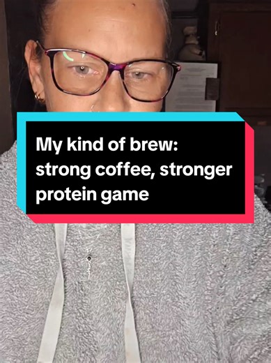 My kind of brew: strong coffee, stronger protein game #WomenOver40 #WeightLossJourney #ProteinCoffee #CoffeeWithBenefits