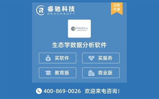 Primer生态学数据分析软件！