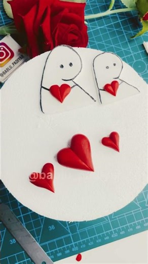 How To make Fondant Beautiful Heart ♥️ With easy tricks | Fondant Cake Topper Tutorial | Cake Decor