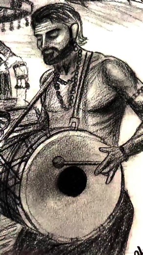 “Pallaki Utsava portrayed through a devotee’s drawing, reflecting a wave of devotion.” #PallakiUtsava #Shivanga #Shivangasadhana | Shivanga