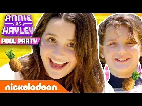 Annie & Hayley Throw a SUMMER POOL PARTY w/ Katie Donnelly! ⛱️ Pool Party - Ep. 1 | Nick