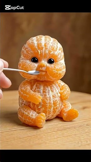 Cute #cute #eating orange 🍊