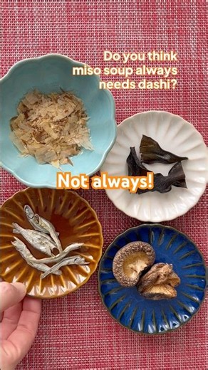 Do you think miso soup always needs dashi? Not always! #shorts