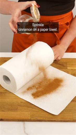 I sprinkle a paper towel with cinnamon, their combination comes in handy around the house 🏡 | Clever Life Hacks