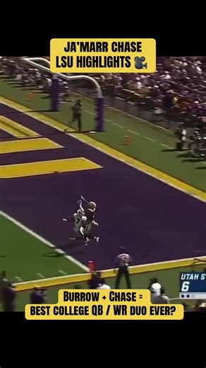 @Uno did it all for the @LSU @LSU Football @LSU Tigers watch some of Jamarr Chase’s best plays in a LSU Tiger uniform! He and Joe Burrow connected for 20 touchdowns in the 2019 season. Are the 2019 LSU tigers the best team ever between Joe Burrow, Justin Jefferson, and Jamarr? @NCAA @NFL @NCAAFootballHighlights @Cincinnati Bengals #highlight #football #collegefootball #ncaa #nfl