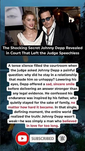 Johnny Depp’s Heartbreaking Courtroom Confession Leaves Judge Speechless