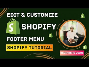 How to Edit & Customize Shopify Footer Menu | Beginners Tutorial 2023