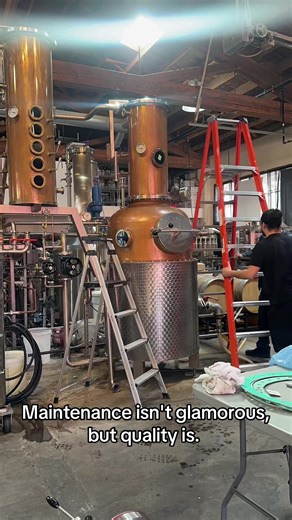 Ever wonder what exactly “hand-crafted” means? Sometimes it's three people, three hours, and one very stubborn gasket. In this time-lapse, we're cracking open our custom Carl pot still for some essential TLC. The gasket is a small but critical component that helps keep the still sealed during distillation. A tight seal ensures we can maintain proper pressure and temperature control, which ultimately means cleaner, more precise distillate in the glass. It might look like just a piece of rubber, b
