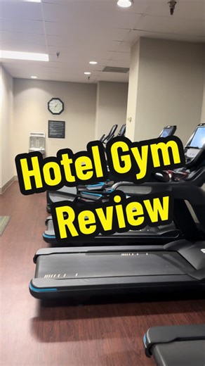 Big DoubleTree hotel gym review. Season 1. #hotel #gym #traveling #review #funny