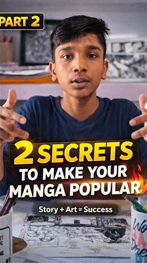 2 Secrets to Make Your Manga Popular 🔥 (Part 2) Making My own Manga #Manga #Drawing #MakingManga