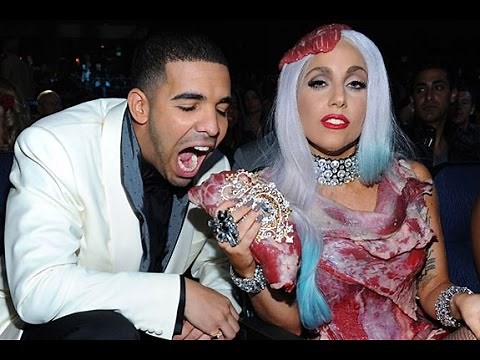 The Meat Dress - Lady Gaga 2015