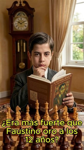 Capablanca at twelve years old. Did he play better than Faustino Oro?