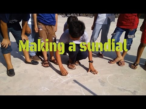 Making a sundial - The Earth and the Sun (Science lesson, Grade 2).