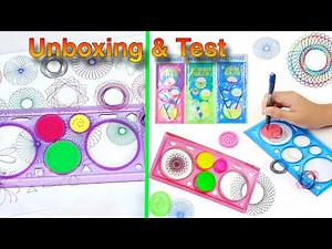 Unboxing & First Test: Spirograph Geometric Ruler – Student Drawing Tool Review!