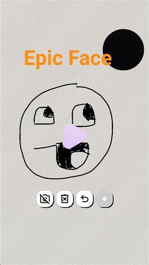 draw epic face in YouTube effect #art #emoji #drawing