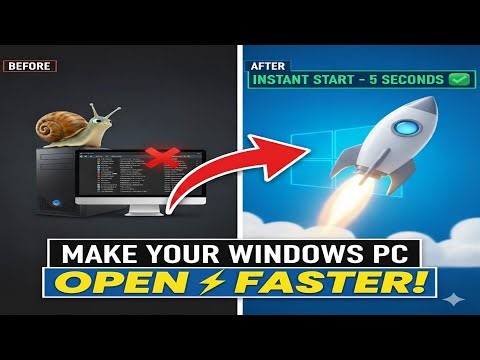 HOW TO MAKE WINDOWS PC STARTUP OPEN FASTER