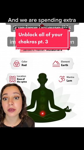 To get a chakra healing session to start healing the traumas and activating the root chakra, book a chakra healing therapy with me in the link in my bio. Root chakra or Muladhara Located at the base of spine in between the legs Color: red Element: earth Sense: smell Planet: saturn Body parts managed: hips, immune system, bladder, rectum, intestines, genitals, feet, legs Related diseases: eating disorders, hemorrhoids, constipation, bone and teeth disorders, alcoholism, drug addictions and all re