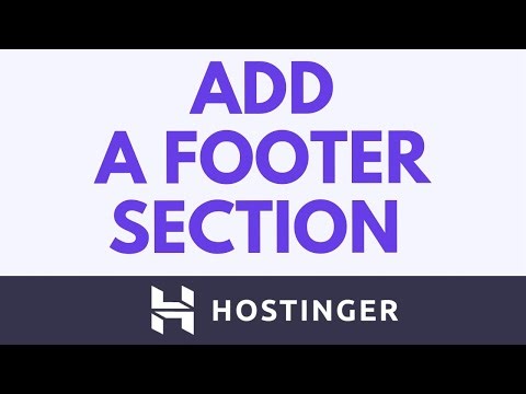 How To Add A Footer Section In Hostinger Website Builder – Step By Step Tutorial