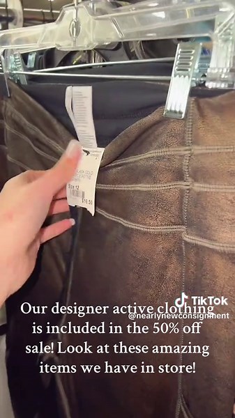 Your New Year’s resolution the gym? We have our active designer clothing HALF PRICE right now!! #nearlynew #shoplocal #fyp