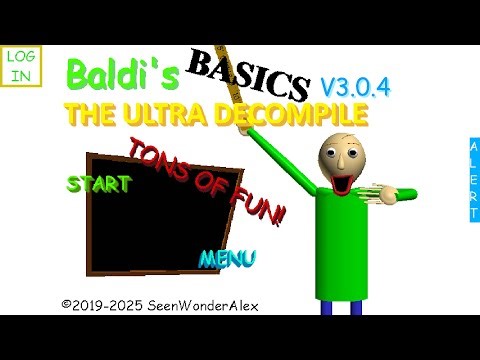 Playing Baldi Basics THE ULTRA DECOMPILE
