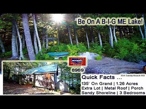 Waterfront Real Estate For Sale | East Grand Lake Maine Cottage Property MOOERS REALTY #8969