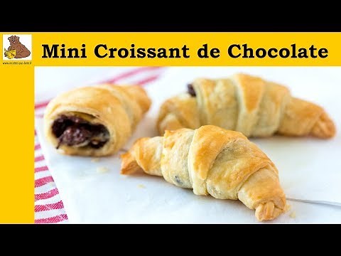 Mini Croissant de Chocolate - receita rápida e fácil [PT]