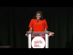 Girls Inc. participant Trinity speaks at the 2025 Girls Inc. National Luncheon in New York