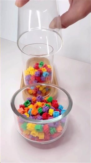 Bright block fall - pouring, bricks, rainbow colors