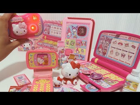 [😻toy asmr😻] Hello Kitty Laptop, Register, Mobile Phone & Camera Playset ✨ ASMR No Talking Unboxing