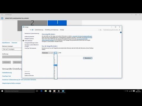 Windows 10 Schriftgröße ändern