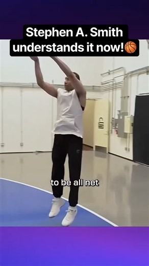 Lethal Shooter training Stephen A. Smith. He understands it now! 🏀 #stephenasmith #redbull #nba