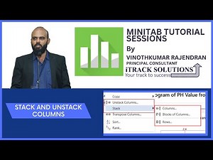 #minitab : How to #stack and #unstack #columns in #minitab