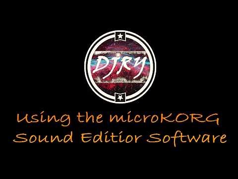 Using The MicroKORG Sound Editor Software