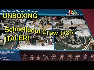 Schnellboot S-100 - S-38 Crew Italeri 1/35 scale figures N5607