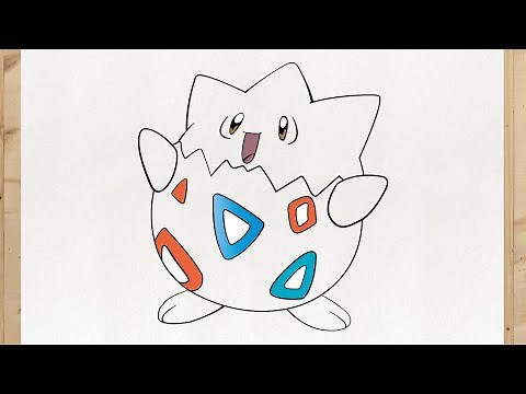 Como dibujar a TOGEPI (Pokemon) paso a paso, fácil y rápido