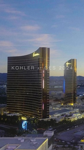 Kohler’s CES exhibit unveiled a symphony of innovation, where sleek lines blur the boundary between bathroom and spa. #CES2024 #InnovativeDesign | Studio KOHLER
