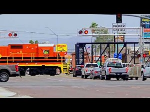 Arizona & California Railroad Power at Parker – ARZC 4014, 4400, 4401, 4402