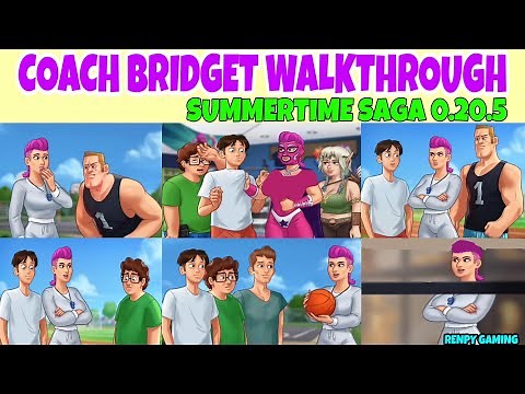 Coach Bridget Walkthrough Summertime Saga 0.20.5 || Coach Bridget Storyline