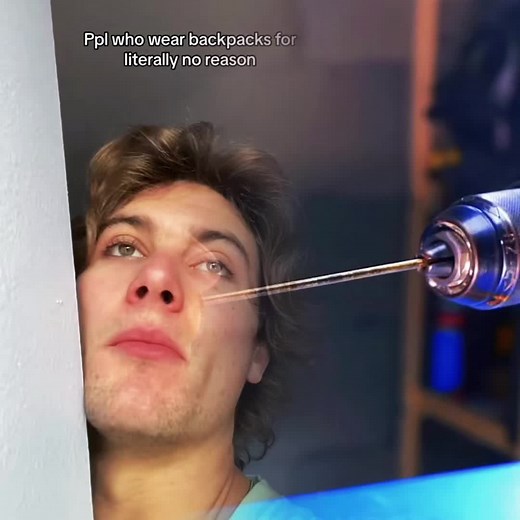 Ppl who wear backpacks for literally no reason #fyp #foryou #funny #pov #fypシ #comedy