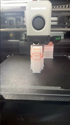 Printing PLA and using PETG as support with my Bambu X1 Carbon. #bambulab #3dprinter #3dprinting